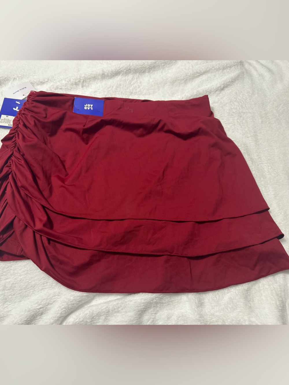 Joylab Women’s Barn Door Red High Rise Layered Skort - Picture 3 of 8